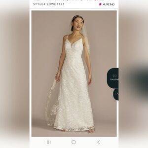 Size 6 David's Bridal Wedding Dress